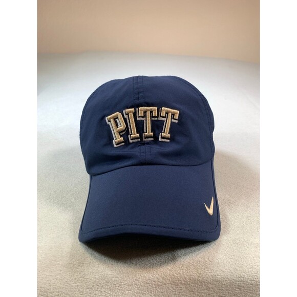 Vintage Nike Pitt Panthers panel baseball hat cap Dri fit featherlight - Picture 1 of 8
